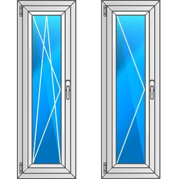 Vector. Plastic window. Driving. Stock-Illustration