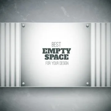 Vector plate with empty space Stock Illustration
