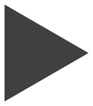 Vector Play Function Flat Icon Symbol Illustrazione stock