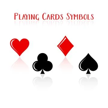 Vector playing card symbols Stock Illustration