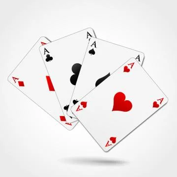 Vector playing cards illustration Stock Illustration