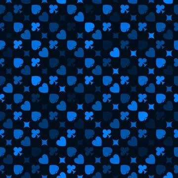 Vector playing cards suits seamless patterns. Backgrounds card suits イラスト素材