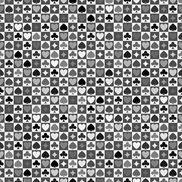 Vector playing cards suits seamless patterns. Backgrounds card suits Иллюстрация