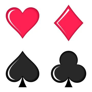Vector playing cards symbols イラスト素材