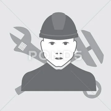 Vector plumber worker Stock Illustration