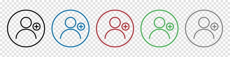 Vector plus person symbol Illustrazione stock
