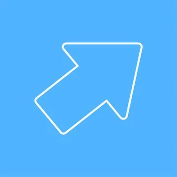 Vector pointer icon. Eps10 Stock Illustration