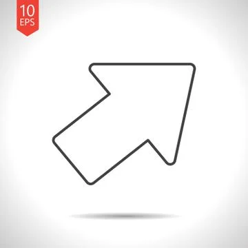 Vector pointer icon Stock Illustration