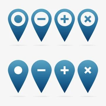 Vector pointer set Stock Illustration