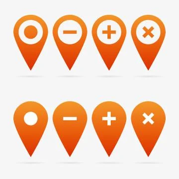 Vector pointer set Stock Illustration