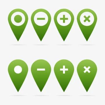 Vector pointer set Stock Illustration