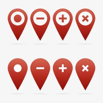 Vector pointer set Stock Illustration