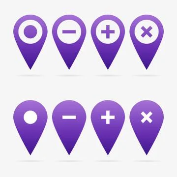 Vector pointer set Stock Illustration