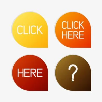 Vector pointer set Stock Illustration