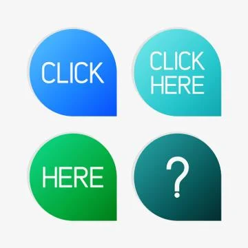 Vector pointer set Stock Illustration