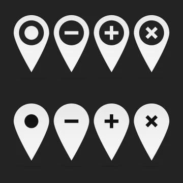 Vector pointer set Stock Illustration