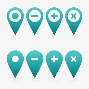 Vector pointer set Stock Illustration