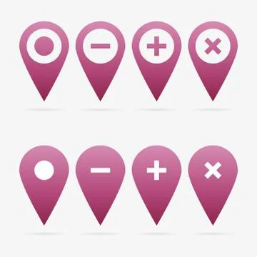 Vector pointer set Stock Illustration