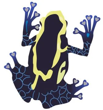 Vector Poison Dart Frog Stock Illustration