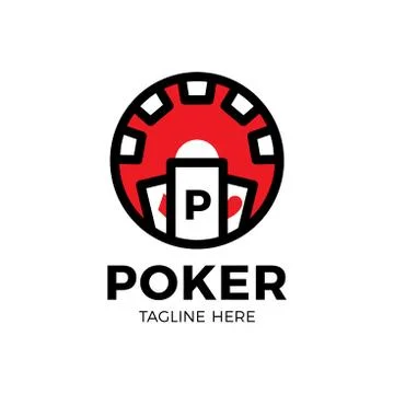 Vector Poker Logo Design Template with gambling elements. Casino illustration Stock Illustration