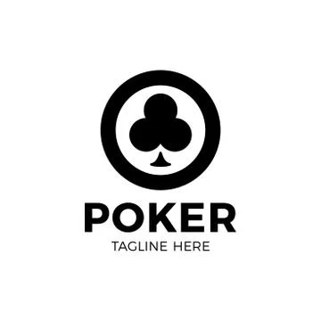 Vector Poker Logo Design Template with gambling elements. Casino illustration Illustrazione stock