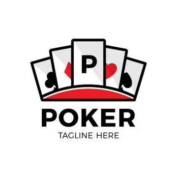 Vector Poker Logo Design Template with gambling elements. Casino illustration イラスト素材