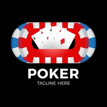 Vector Poker Logo Design Template with gambling elements. Casino illustration Stock Illustration