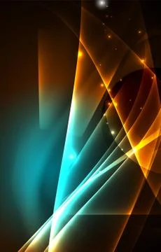 Vector polar lights concept background Illustrazione stock