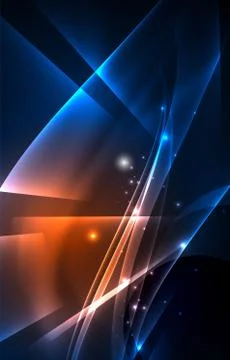 Vector polar lights concept background Stockillustratie