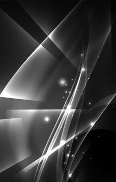 Vector polar lights concept background 库存插图