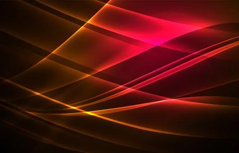 Vector polar lights concept background Stock Illustration