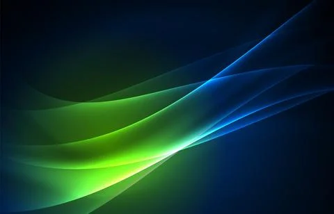 Vector polar lights concept background Stock Illustration