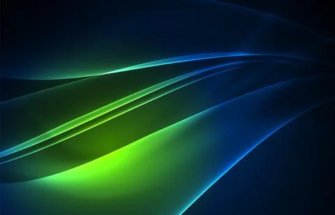 Vector polar lights concept background Stock Illustration