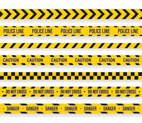 Vector Police line do not cross tape design Stockillustratie
