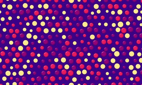 Vector polka dot pattern with abstract round shapes. Great for textile desi.. Stock Illustration