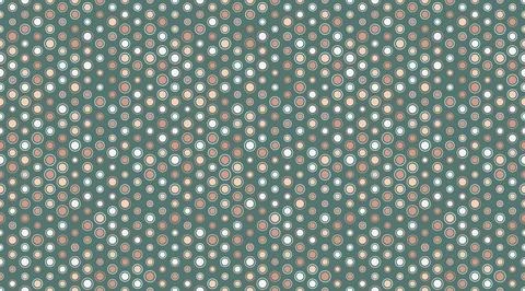 Vector polka dot pattern with abstract round shapes. Great for textile desi.. Stock Illustration