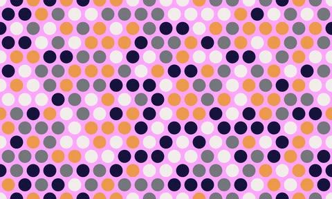 Vector polka dot pattern with abstract round shapes. Great for textile desi.. Illustrazione stock