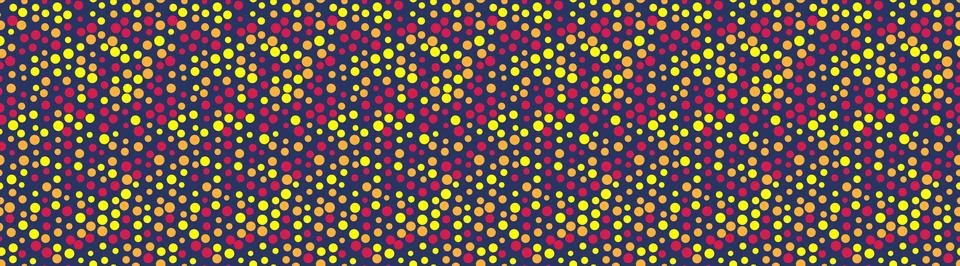 Vector polka dot pattern with abstract round shapes. Great for textile desi.. Stock Illustration