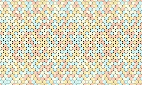 Vector polka dot pattern with abstract round shapes. Great for textile desi.. Stock Illustration