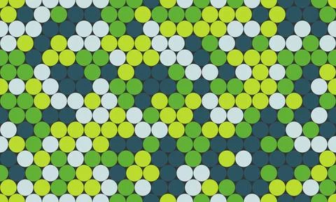 Vector polka dot pattern with abstract round shapes. Great for textile desi.. Stock Illustration