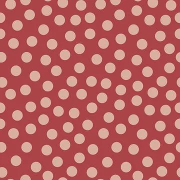 Vector polka dots seamless pattern. Vintage dots pattern in trendy colors. イラスト素材