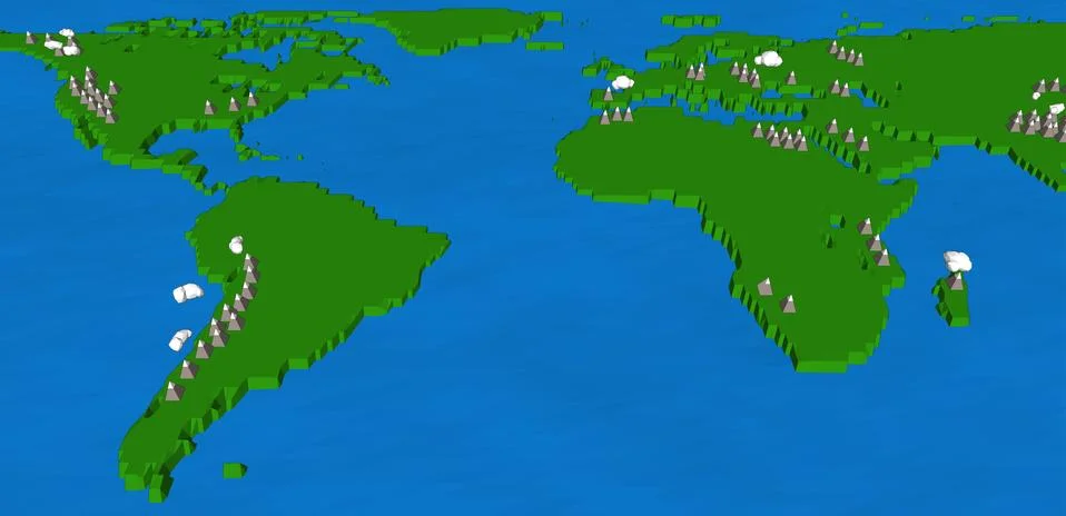 Vector poly earth globe illustration. Illustrazione stock