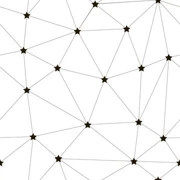 Vector polygon abstract background of the triangles with the points in the nodes Stock Illustration