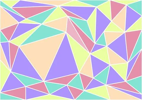 Vector Polygon, Abstract Triangle pastel, Geometric  Background, EPS 10 illus Stock Illustration