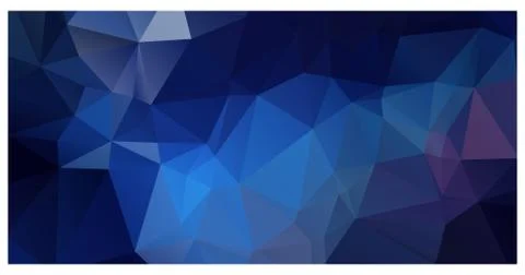 Vector polygon triangle mosaic background in dark colors Stock Illustration