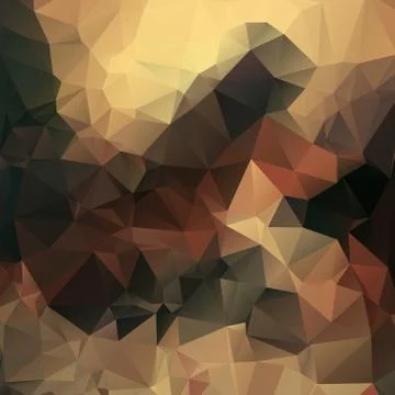 Vector polygon triangle mosaic background in muti colors Stock Illustration