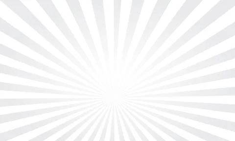 Vector pop art colorful rays background. White rays on a grey background Illustrazione stock