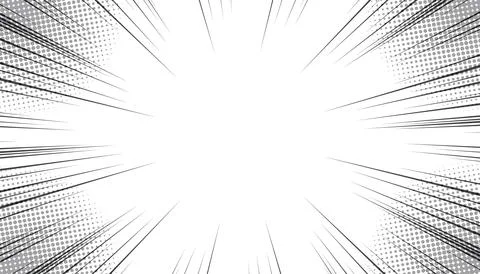 Vector pop art comic background. Abstract design with black line shapes. Ve.. Stock Illustration