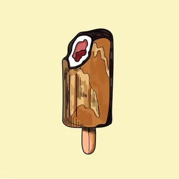 Vector of a Popsicle. Stock Illustration