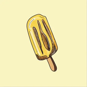 Vector of a Popsicle. Stock Illustration